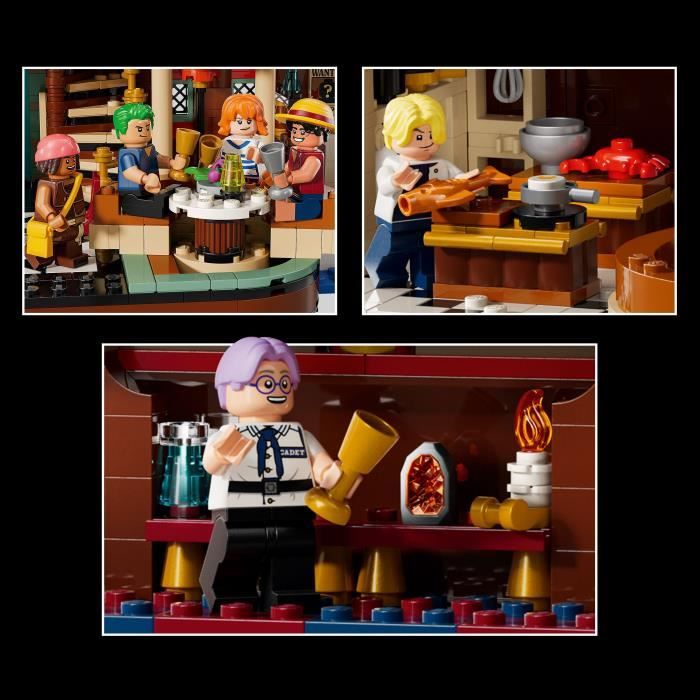 LEGO ONE PIECE 75640 Le Restaurant Flottant Baratie - Set de Construction Anime - Adulte