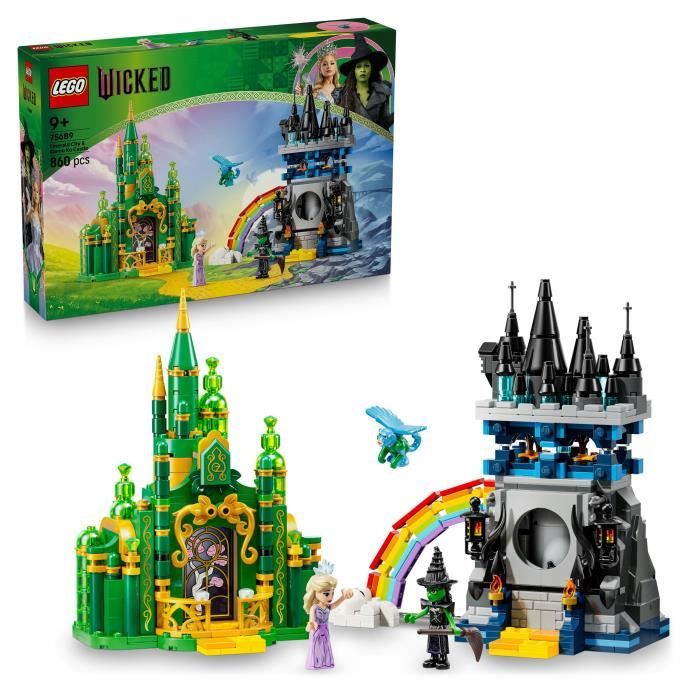LEGO Wicked 75689 Emerald City et le Château de Kiamo Ko - Jouet de Construction des 9 ans