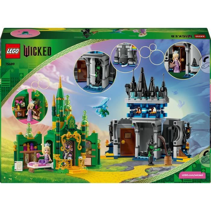 LEGO Wicked 75689 Emerald City et le Château de Kiamo Ko - Jouet de Construction des 9 ans