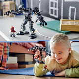 LEGO 76276 Marvel L'Armure Robot de Venom contre Miles Morales, Jouet de Construction avec Minifigurines