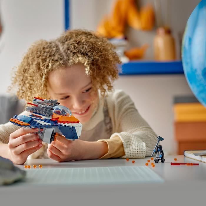 LEGO 76278 Marvel Le Vaisseau Spatial de Rocket contre Ronan, Jouet sur Les Gardiens de la Galaxie, Vaisseau et Minifigurines