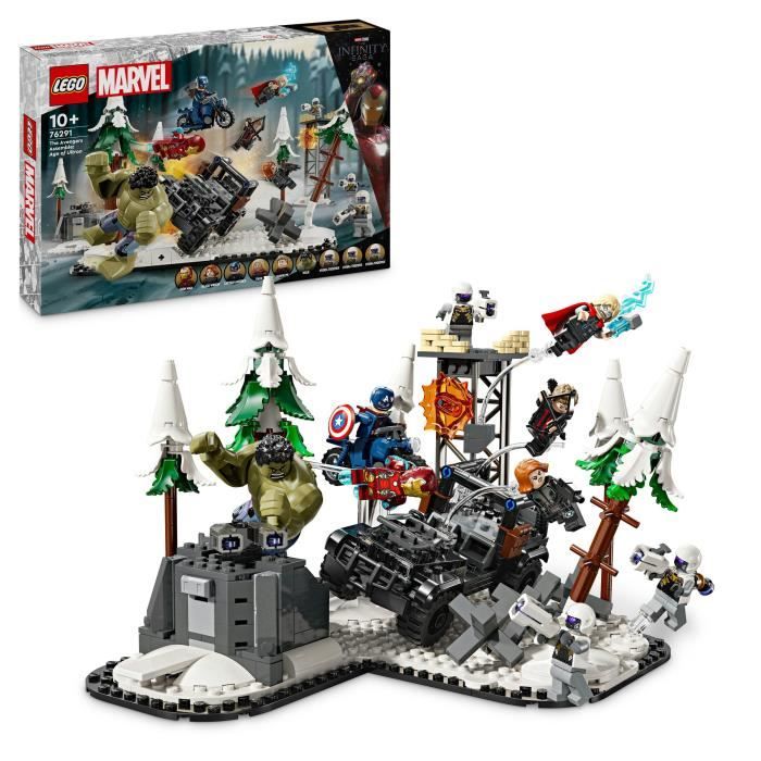 LEGO Marvel 76291 Avengers Rassemblement : L'ere d'Ultron, minifigurines de super-héros