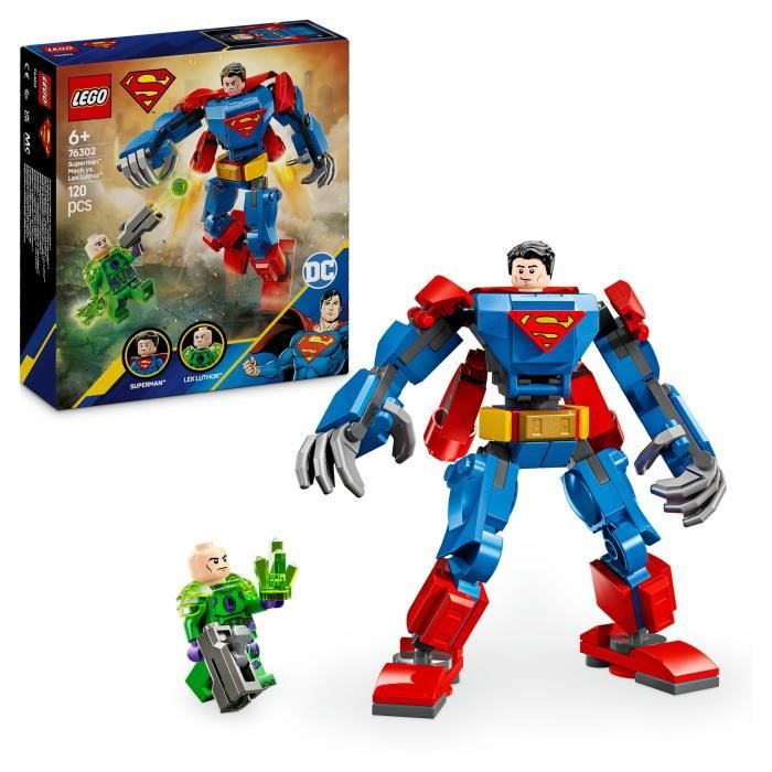 LEGO DC 76302 Le robot de Superman contre Lex Luthor - Jouet super héros des 6 ans