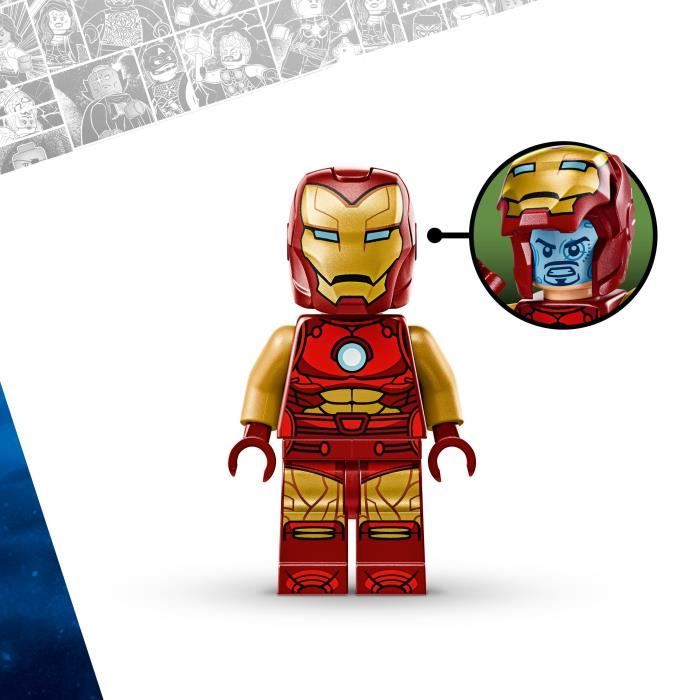 LEGO Marvel 76307 Le robot d'Iron Man contre Ultron - Jouet avec super héros des 6 ans