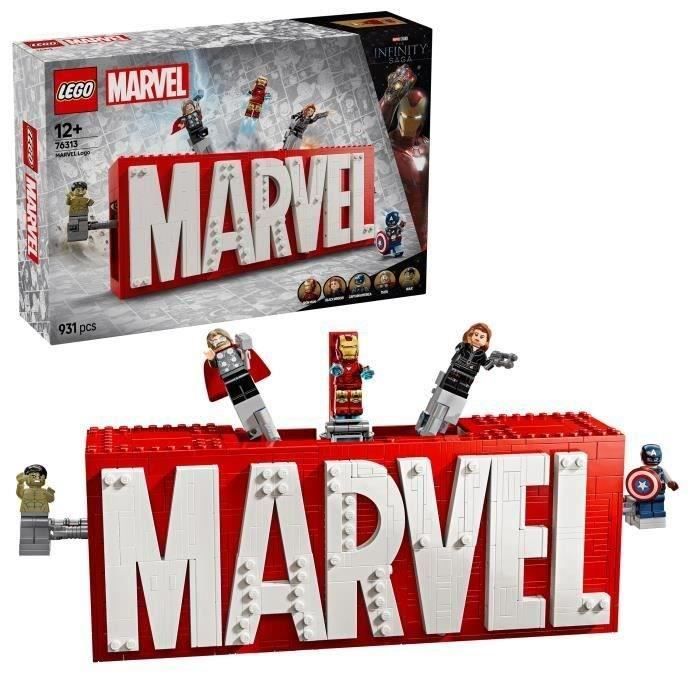 LEGO Marvel 76313 Logo MARVEL et ses super héros - Jeu de construction Avengers des 12 ans