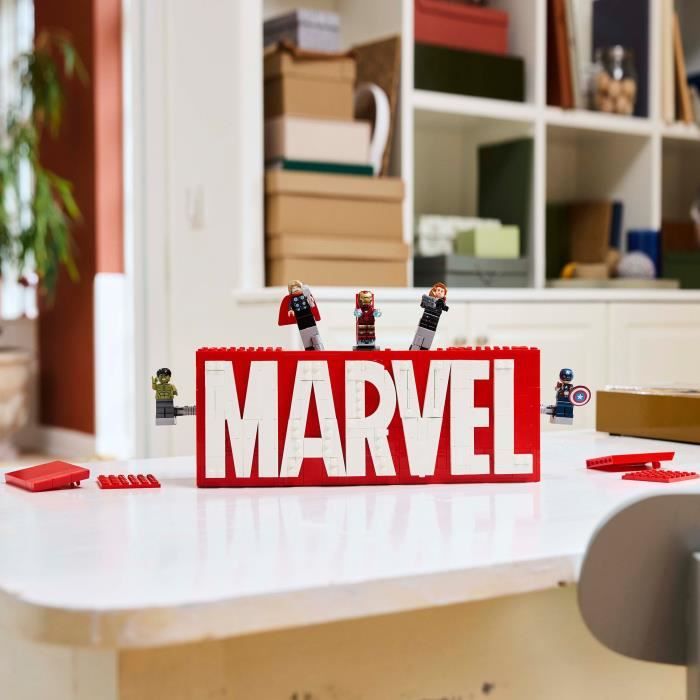 LEGO Marvel 76313 Logo MARVEL et ses super héros - Jeu de construction Avengers des 12 ans