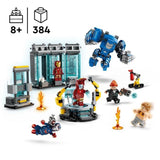 LEGO Marvel 76315 Le Laboratoire d'Iron Man : la Salle des Armures - Jouet garçon, 8 ans
