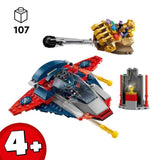 LEGO | Marvel 76319 Captain America contre Thanos - Jouet Avion pour Enfants des 4 ans