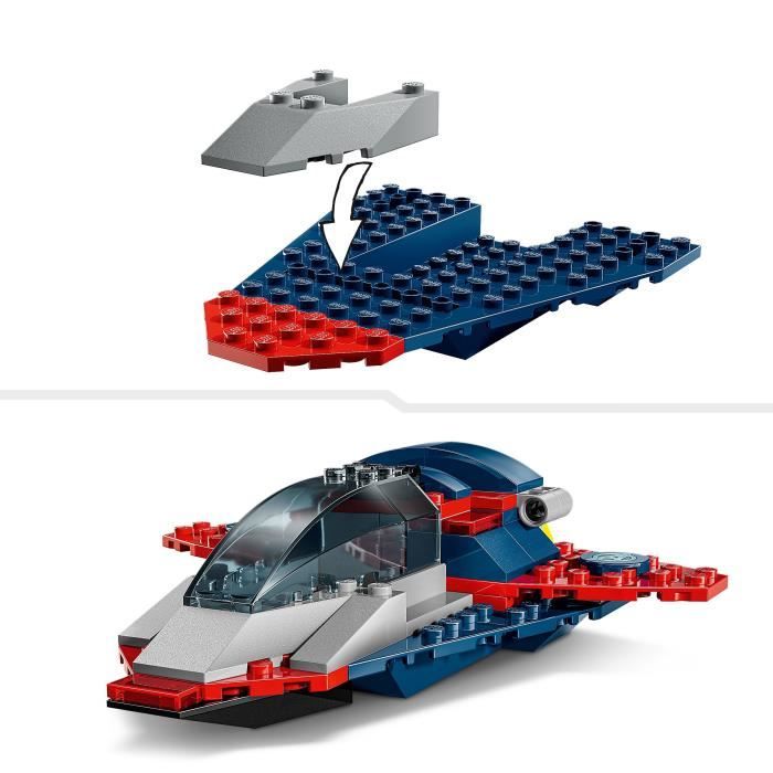 LEGO | Marvel 76319 Captain America contre Thanos - Jouet Avion pour Enfants des 4 ans