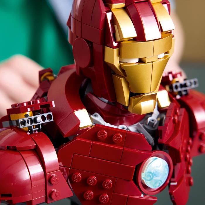 LEGO | Marvel 76327 Buste d'Iron Man MK4 - Set De Construction Pour Adulte - Idée Cadeau