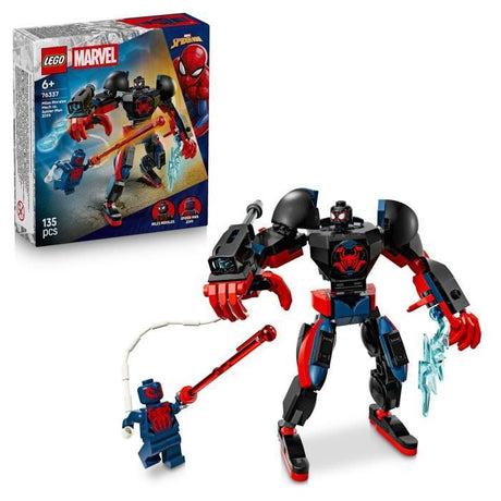 LEGO | Marvel 76337 Le Robot de Miles Morales contre Spider-Man 2099 - Jouet des 6 ans