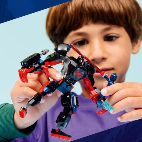 LEGO | Marvel 76337 Le Robot de Miles Morales contre Spider-Man 2099 - Jouet des 6 ans