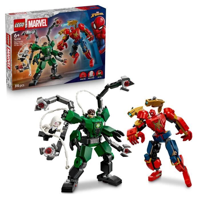 LEGO | Marvel 76338 Le Combat des Robots : Spider-Man contre Docteur Octopus - Jeu 6 ans