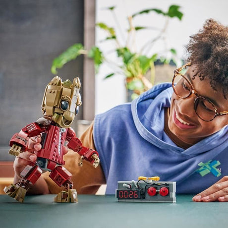 LEGO | Marvel 76341 Groot en Tenue de Ravageur - Jouet de Construction 10 ans - Figurine