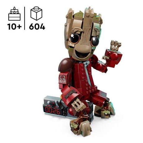 LEGO | Marvel 76341 Groot en Tenue de Ravageur - Jouet de Construction 10 ans - Figurine
