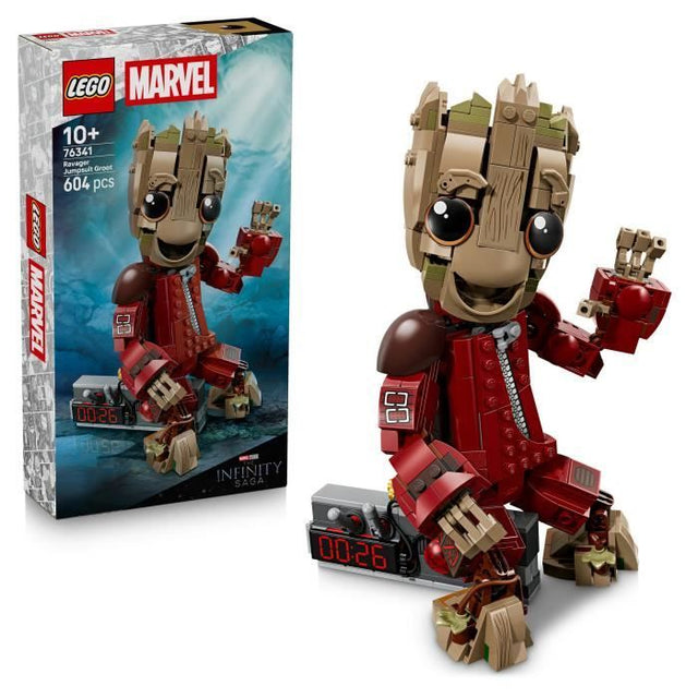 LEGO | Marvel 76341 Groot en Tenue de Ravageur - Jouet de Construction 10 ans - Figurine