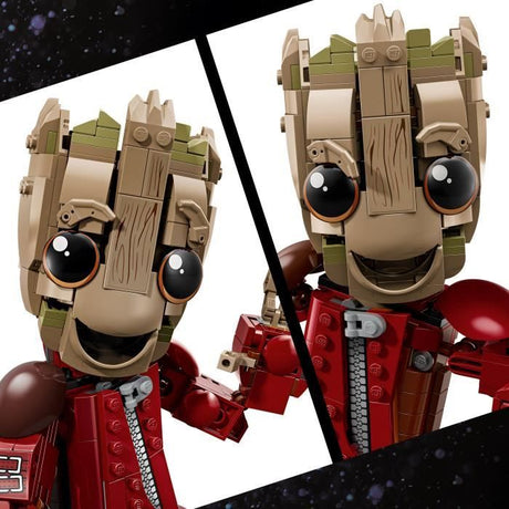 LEGO | Marvel 76341 Groot en Tenue de Ravageur - Jouet de Construction 10 ans - Figurine