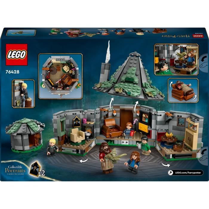 LEGO Harry Potter 76428 La Cabane de Hagrid : une Visite Inattendue, Jouet Fantastique