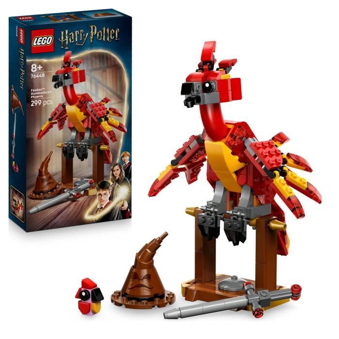 LEGO Harry Potter 76448 Fumseck : Le Phénix de Dumbledore - Jouet  Des 8 Ans