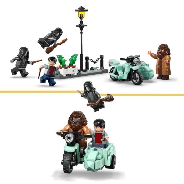 LEGO Harry Potter 76459 Hagrid et Harry s'Échappent de Privet Drive - Jouet Moto des 8 ans