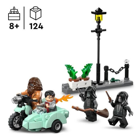 LEGO Harry Potter 76459 Hagrid et Harry s'Échappent de Privet Drive - Jouet Moto des 8 ans