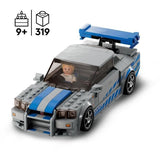 LEGO Speed Champions 76917 Nissan Skyline GT-R (R34) 2 Fast 2 Furious, Maquette de Voiture