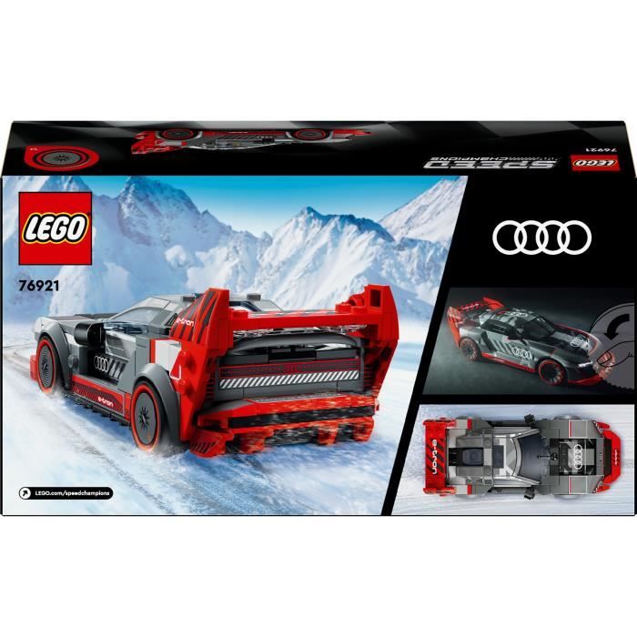 LEGO Speed Champions 76921 Voiture de Course Audi S1 e-Tron Quattro, Véhicule Jouet