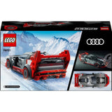 LEGO Speed Champions 76921 Voiture de Course Audi S1 e-Tron Quattro, Véhicule Jouet
