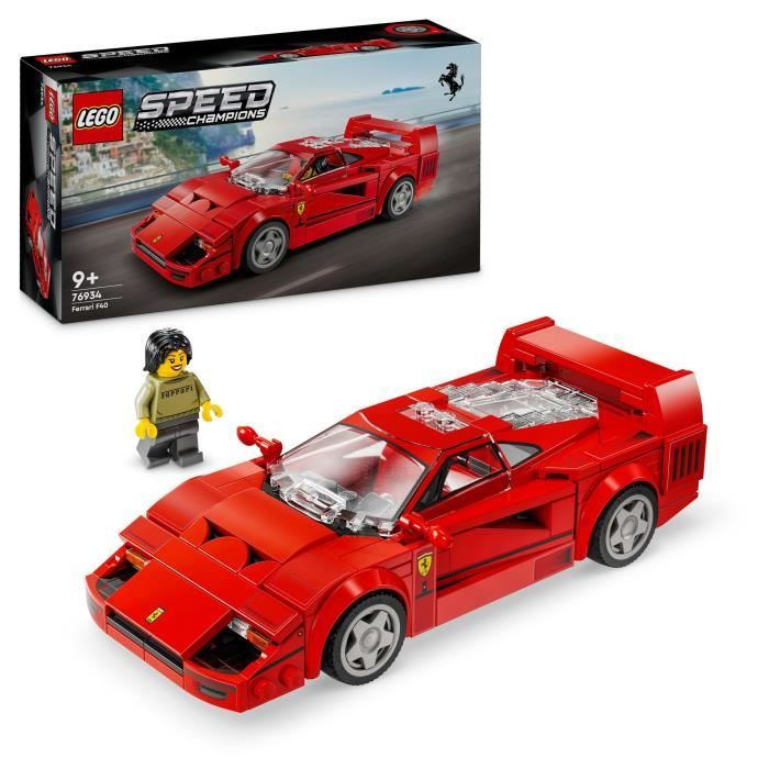 LEGO Speed ​​Champions 76934 Ferrari F40 Supercar - Toy Vehicle for Boys and Girls