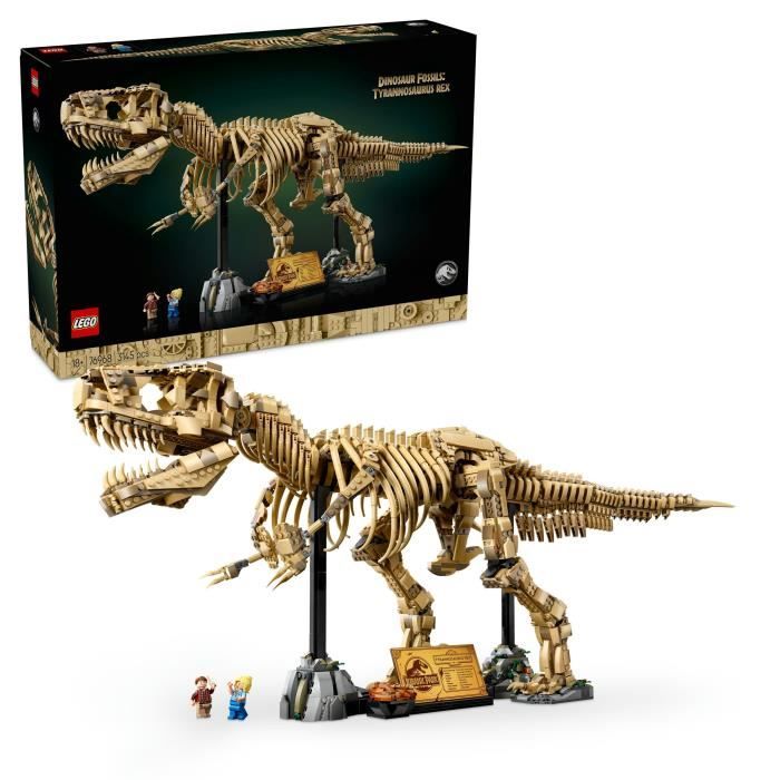 LEGO Jurassic World 76968 Exclu Cdiscount Les Fossiles de Dinosaures : le Tyrannosaurus Rex - Pour Adulte