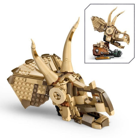 LEGO Jurassic World 76969 Les fossiles de dinosaures : le crâne du tricératops - Jeu 9 ans