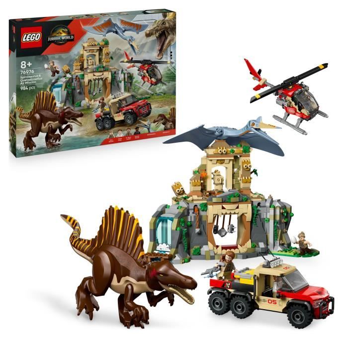 LEGO Jurassic World 76976 Mission Aérienne avec le Spinosaure et le Quetzalcoatlus - Jeu