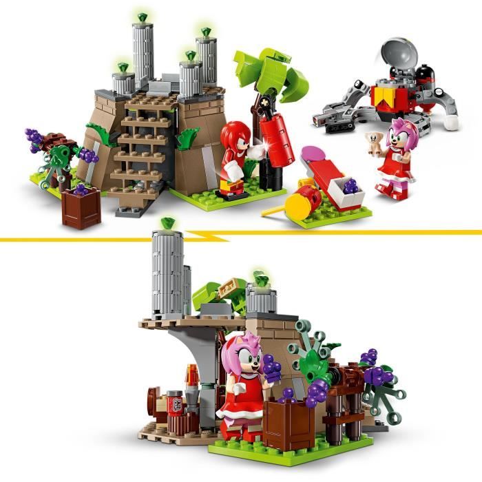 LEGO Sonic the Hedgehog 76998 Knuckles et le sanctuaire du Master Emerald Set pour gamers