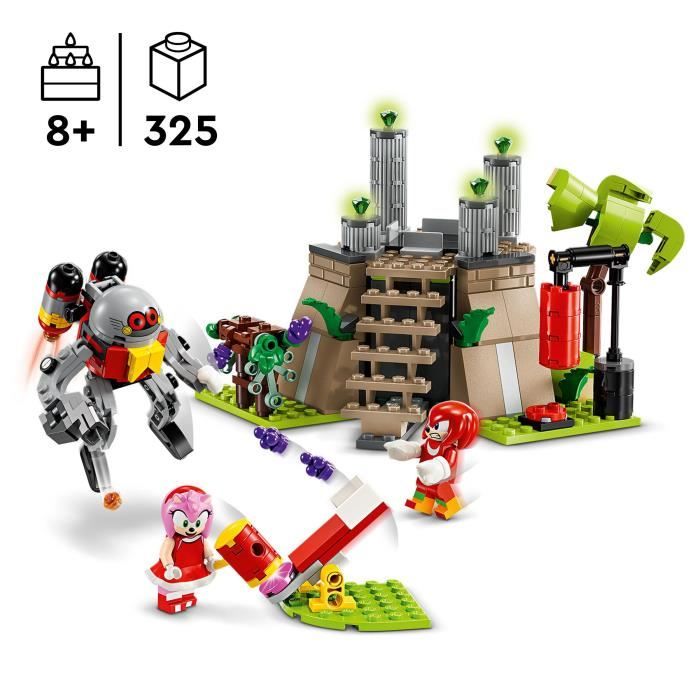 LEGO Sonic the Hedgehog 76998 Knuckles et le sanctuaire du Master Emerald Set pour gamers