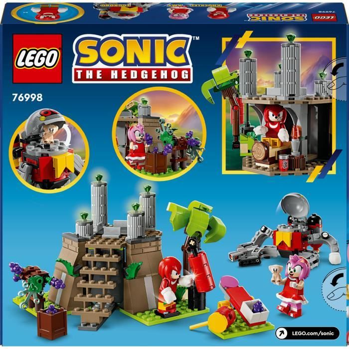LEGO Sonic the Hedgehog 76998 Knuckles et le sanctuaire du Master Emerald Set pour gamers