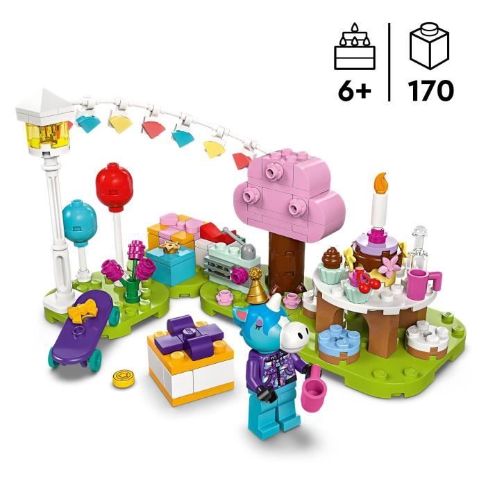 LEGO Animal Crossing 77046 Goûter d'Anniversaire de Lico, Jouet de Construction Créatif