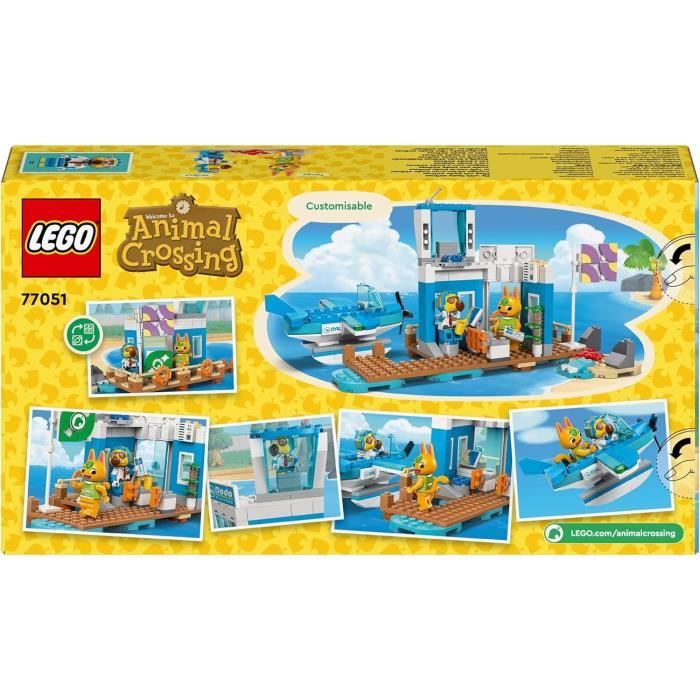 LEGO Animal Crossing 77051 Voyage Aérien avec Dodo Airlines - Set avec un Avion de Ligne