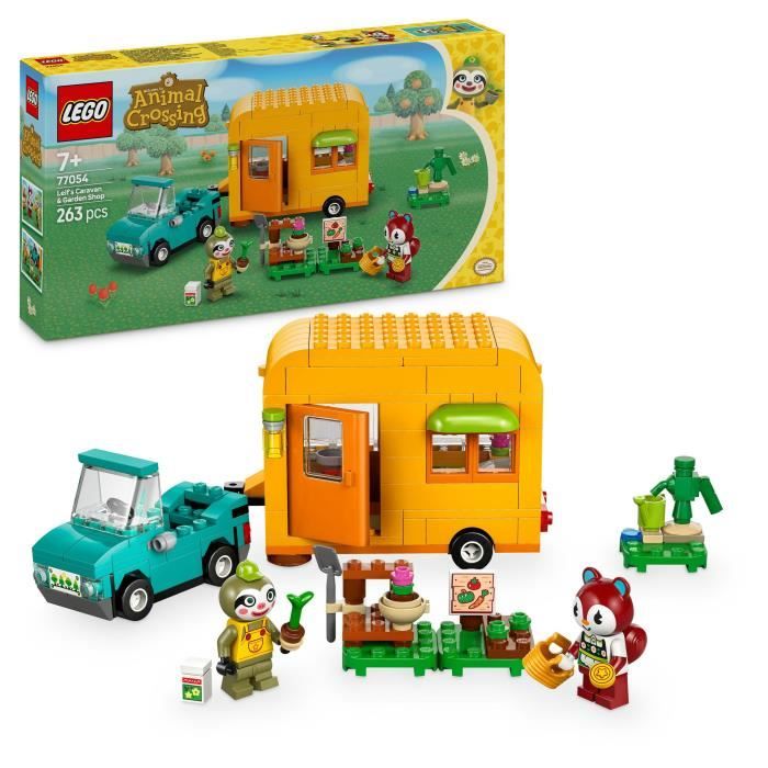 LEGO Animal Crossing 77054 Racine's Caravan and Gardening Stand - Car Toy