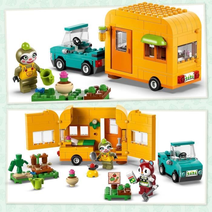 LEGO Animal Crossing 77054 Caravane et stand de jardinage de Racine - Jouet voiture
