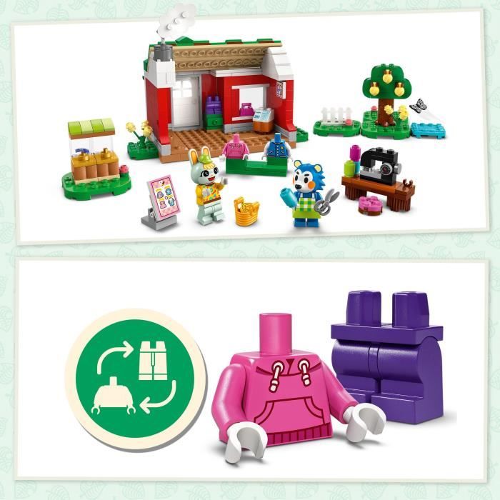 LEGO Animal Crossing 77055 Boutique de vetements des soeurs Doigts de Fée - Jouet des 6 ans