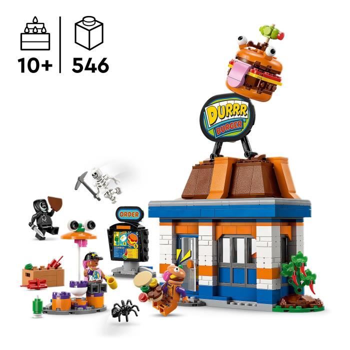 LEGO Fortnite 77076 Le Restaurant Durrr Burger - Jeu de Construction pour Garçon 10 ans