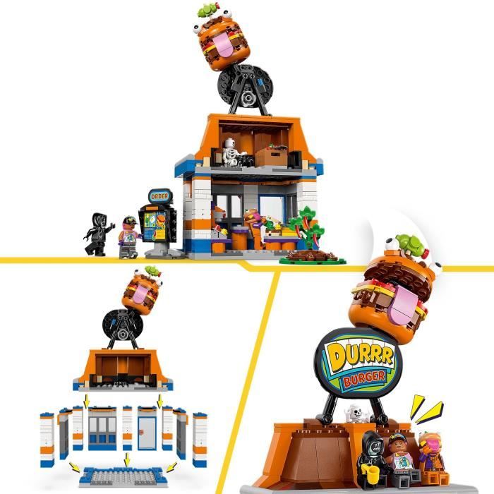 LEGO Fortnite 77076 Le Restaurant Durrr Burger - Jeu de Construction pour Garçon 10 ans
