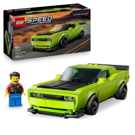 LEGO Speed Champions 77237 Voiture de Sport Dodge Challenger SRT Hellcat - Jouet des 9 ans