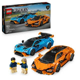 LEGO Speed Champions 77238 Lamborghini Revuelto et Huracán STO - Jouet Voiture des 10 ans