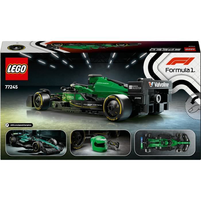LEGO Speed Champions 77245 Voiture F1 Aston Martin Aramco AMR24 - Jouet pour garçon 10 ans