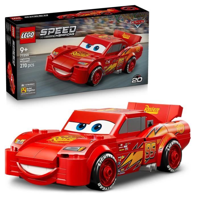 LEGO Speed Champions 77255 Flash McQueen - Jouet Voiture Rouge - Garçon ou Fille des 9 ans