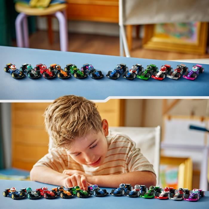 Box de 36 minifigures 71049 Voitures F1 a Collectionner