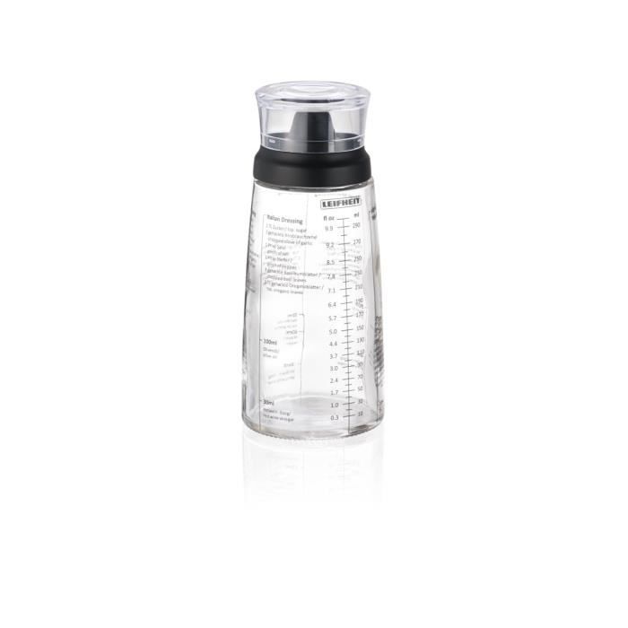 LEIFHEIT Dressing Shaker 3195 Leifheit 300 ml graduated dressing shaker with non-drip pouring spout ideal for dressing