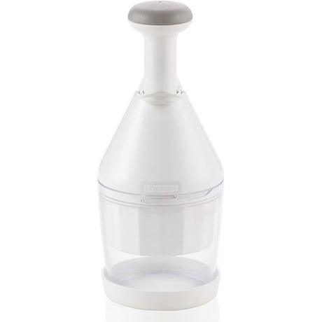 Hachoir a légumes Leifheit Comfort & Clean 23030 - hacheur universel extremement tranchant - coupe légume manuel idéal pour oignons