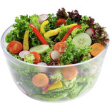 Essoreuse a salade Leifheit Trend 23069 - capacité de 4L - poignée ergonomique et mécanisme d'essorage a manivelle - blanc et vert